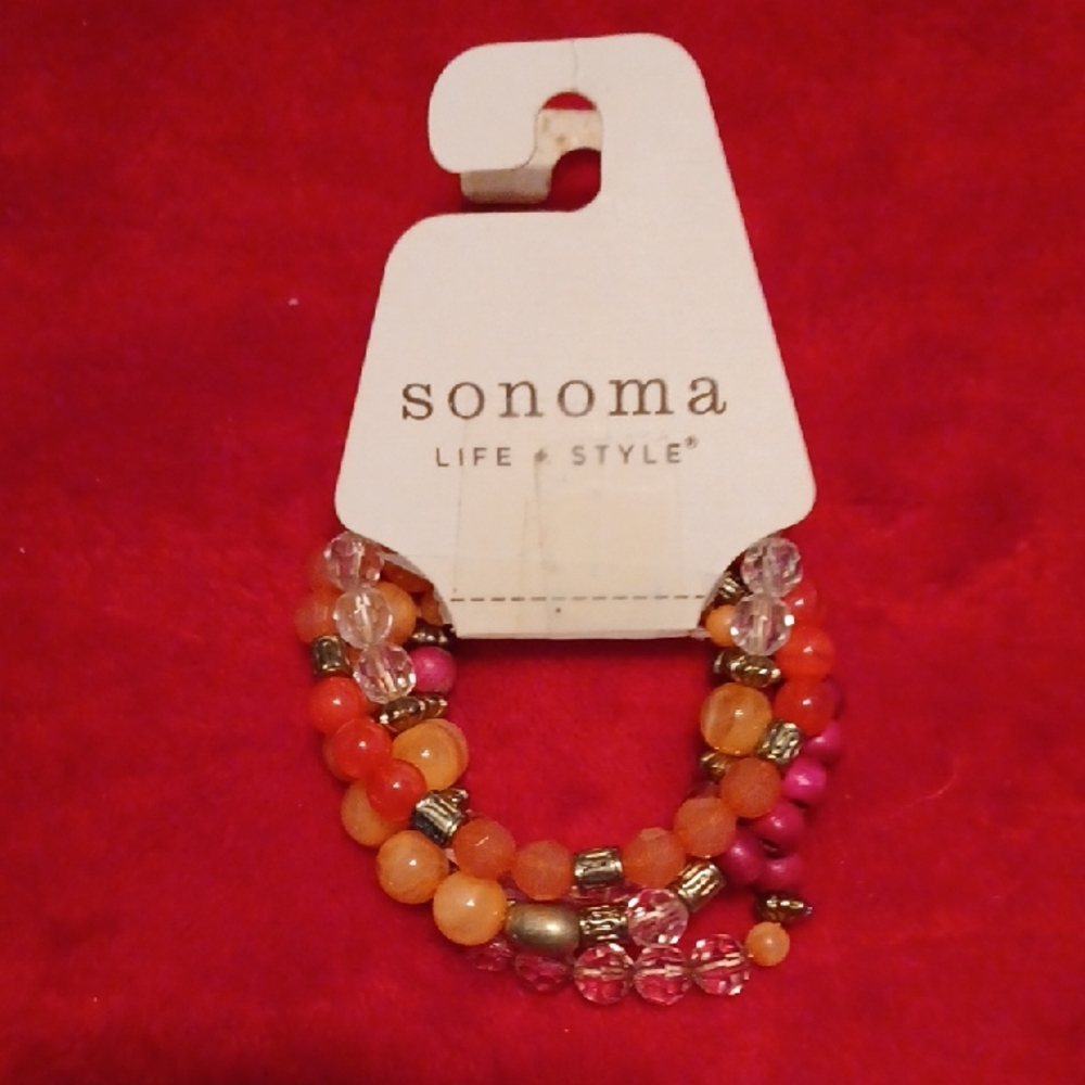 Sonoma Vibrant Beaded Bracelet Collection. Stretchable.